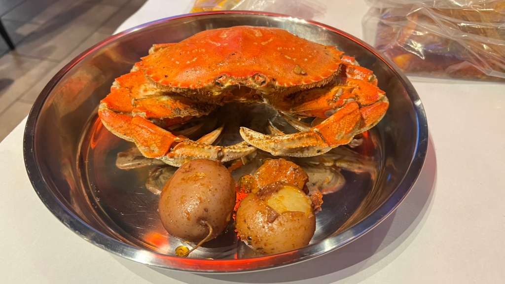 Dungeness crab from Bag O' Crab