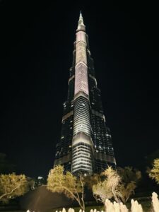 Burj Khalifa at night