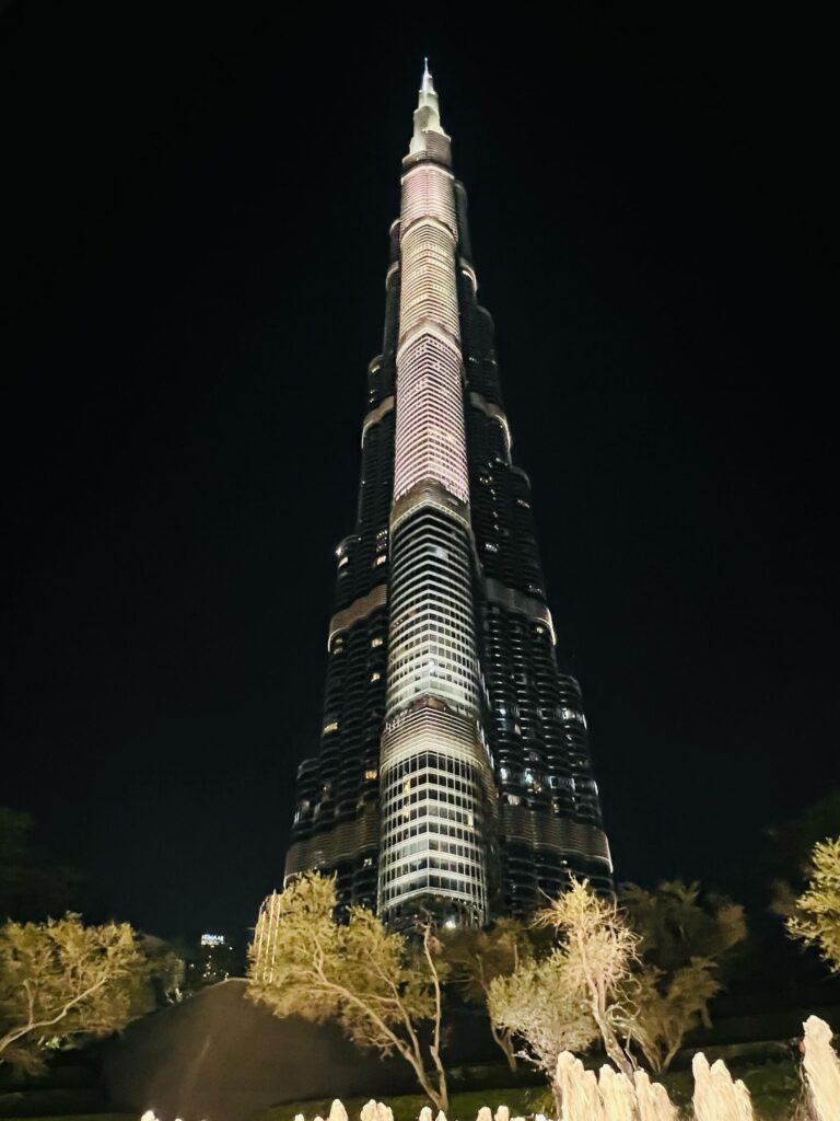 Burj Khalifa at night